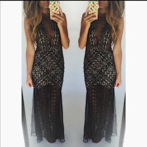 Luxxel Black Lace Dress - image 1